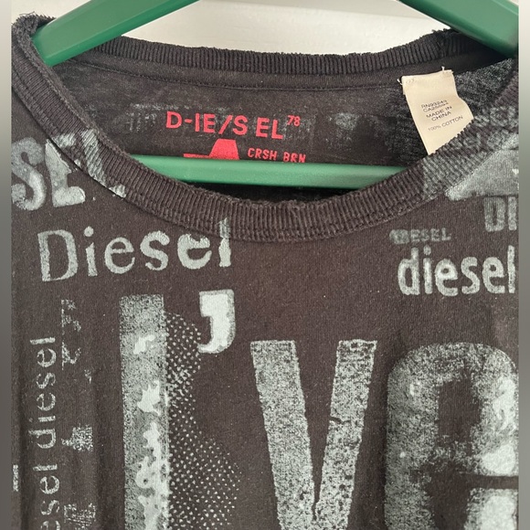 Diesel Long Sleeve Top, size XL fits like Large. - Picture 3 of 5